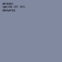 #8189A1 - Manatee Color Image