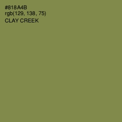 #818A4B - Clay Creek Color Image