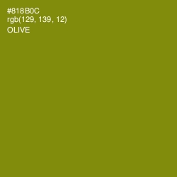 #818B0C - Olive Color Image