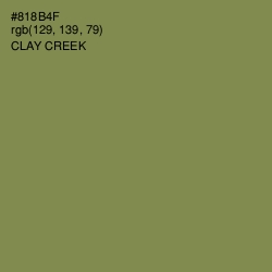 #818B4F - Clay Creek Color Image