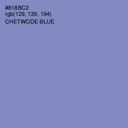 #818BC2 - Chetwode Blue Color Image