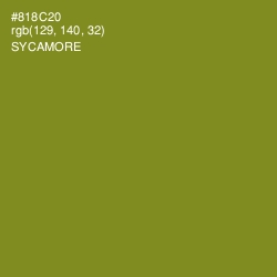 #818C20 - Sycamore Color Image