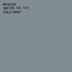 #818C93 - Oslo Gray Color Image