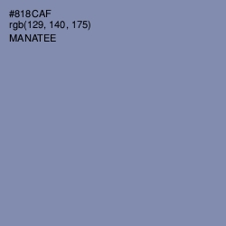 #818CAF - Manatee Color Image