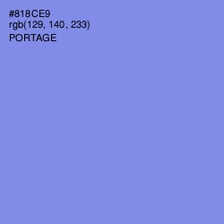 #818CE9 - Portage Color Image