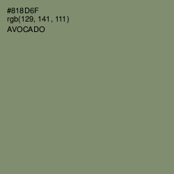 #818D6F - Avocado Color Image
