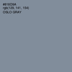 #818D9A - Oslo Gray Color Image