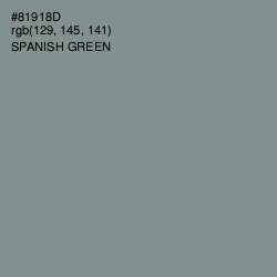 #81918D - Spanish Green Color Image