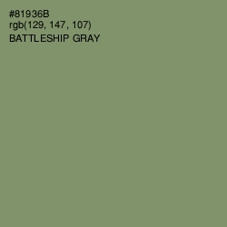#81936B - Battleship Gray Color Image