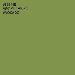 #81944B - Avocado Color Image