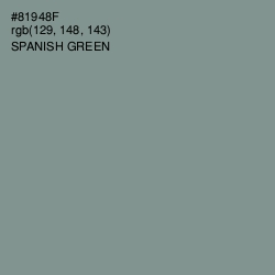 #81948F - Spanish Green Color Image