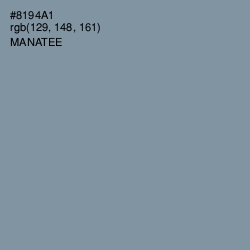 #8194A1 - Manatee Color Image