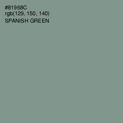 #81968C - Spanish Green Color Image