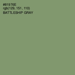 #81976E - Battleship Gray Color Image