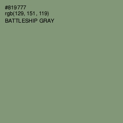 #819777 - Battleship Gray Color Image