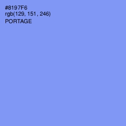#8197F6 - Portage Color Image