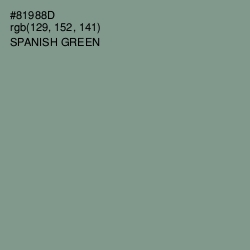 #81988D - Spanish Green Color Image