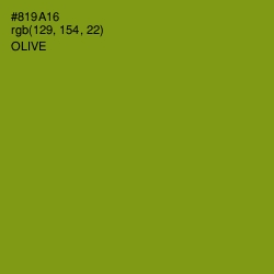 #819A16 - Olive Color Image