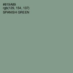 #819A89 - Spanish Green Color Image