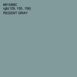 #819B9C - Regent Gray Color Image