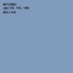 #819BBC - Bali Hai Color Image