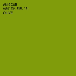 #819C0B - Olive Color Image