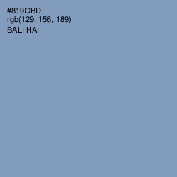 #819CBD - Bali Hai Color Image