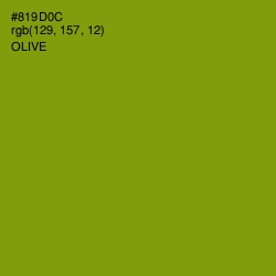 #819D0C - Olive Color Image