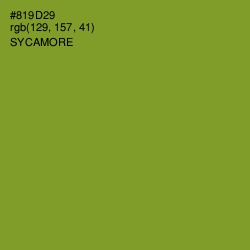 #819D29 - Sycamore Color Image