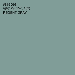 #819D98 - Regent Gray Color Image