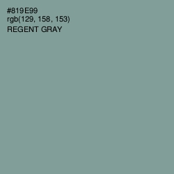 #819E99 - Regent Gray Color Image