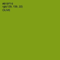 #819F16 - Olive Color Image