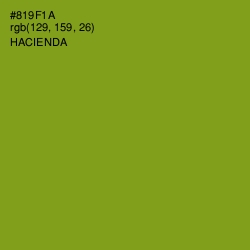 #819F1A - Hacienda Color Image