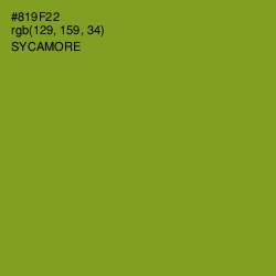 #819F22 - Sycamore Color Image