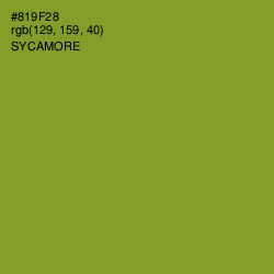 #819F28 - Sycamore Color Image
