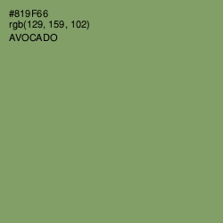 #819F66 - Avocado Color Image