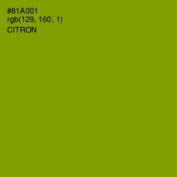 #81A001 - Citron Color Image