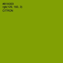 #81A003 - Citron Color Image