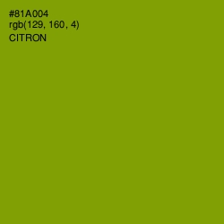 #81A004 - Citron Color Image