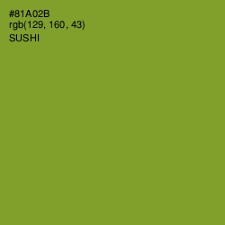 #81A02B - Sushi Color Image