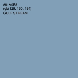 #81A0B8 - Gulf Stream Color Image