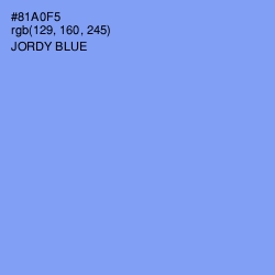 #81A0F5 - Jordy Blue Color Image