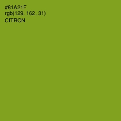#81A21F - Citron Color Image