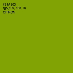 #81A303 - Citron Color Image
