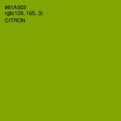 #81A503 - Citron Color Image