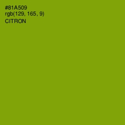 #81A509 - Citron Color Image