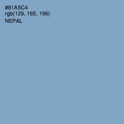 #81A5C4 - Nepal Color Image