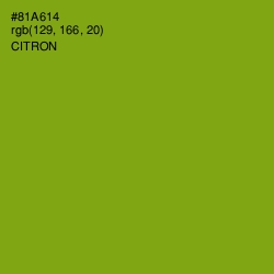 #81A614 - Citron Color Image