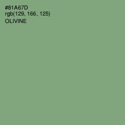 #81A67D - Olivine Color Image
