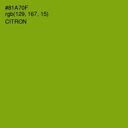 #81A70F - Citron Color Image